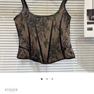 Black Lace Women's Top